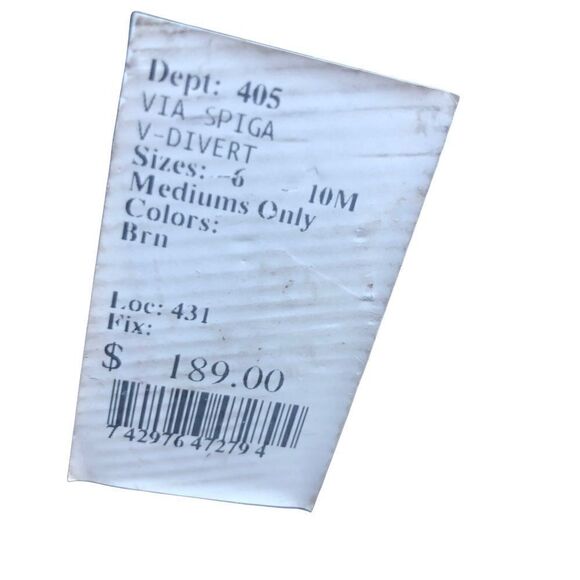 VIA SPIGA Heels, Brown Suede Size 6 - Picture 6 of 6